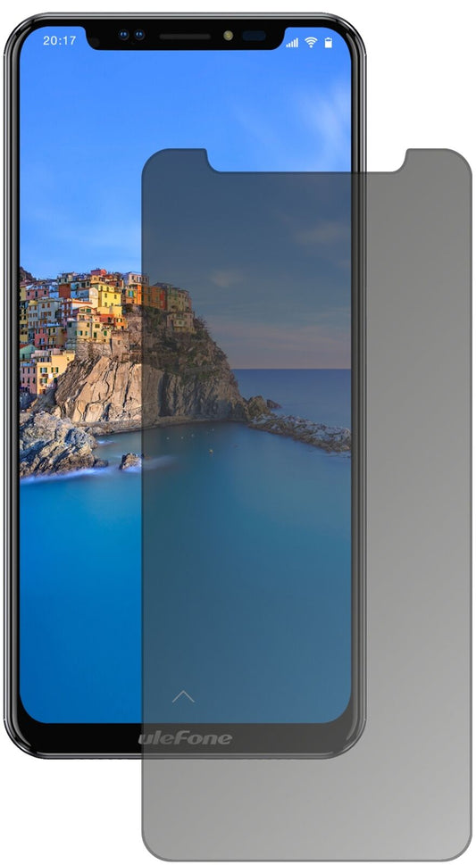 Blickschutzfolie von dipos passend für Ulefone X, präziser Zuschnitt und blasenfrei montiert