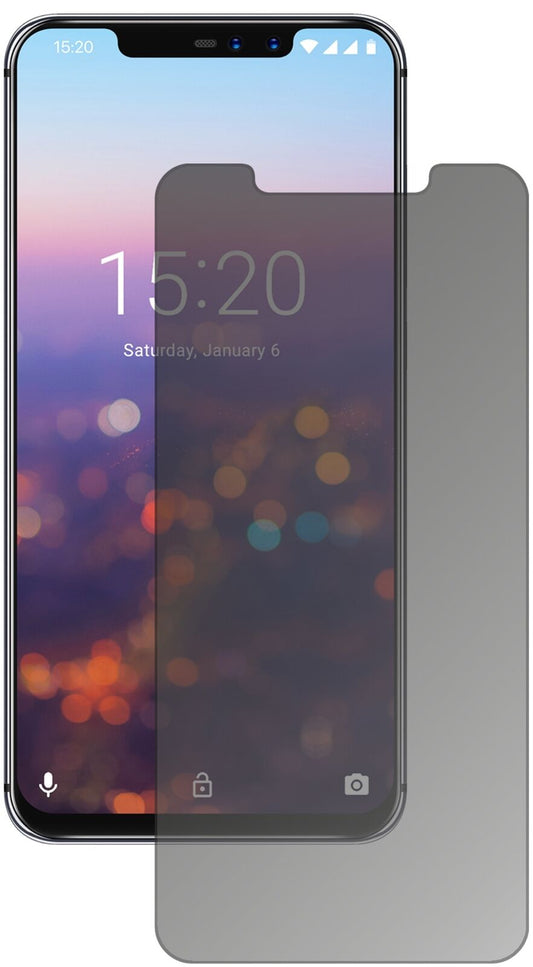 Blickschutzfolie von dipos passend für Umidigi Z2 Pro, präziser Zuschnitt und blasenfrei montiert