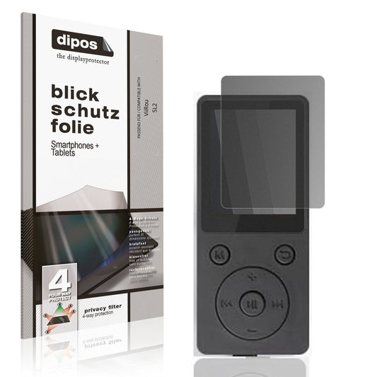 Blickschutzfolie von dipos passend für ViiRou SL2, präziser Zuschnitt und blasenfrei montiert