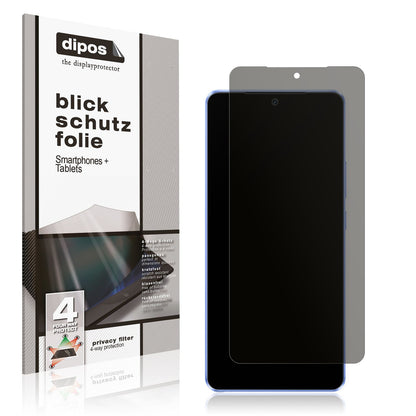 Blickschutzfolie von dipos passend für Vivo iQOO Neo 10R, präziser Zuschnitt und blasenfrei montiert
