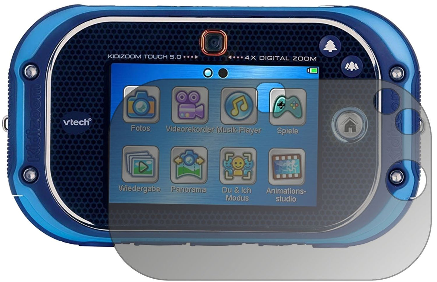 Blickschutzfolie von dipos passend für Vtech Kidizoom Touch 5.0, präziser Zuschnitt und blasenfrei montiert