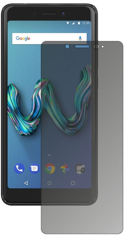 Blickschutzfolie von dipos passend für Wiko Tommy 3, präziser Zuschnitt und blasenfrei montiert
