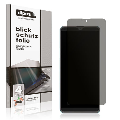 Blickschutzfolie von dipos passend für xGody Y13 Pro, präziser Zuschnitt und blasenfrei montiert