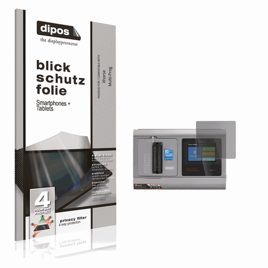 Blickschutzfolie von dipos passend für Xhorse Multi-Prog, präziser Zuschnitt und blasenfrei montiert