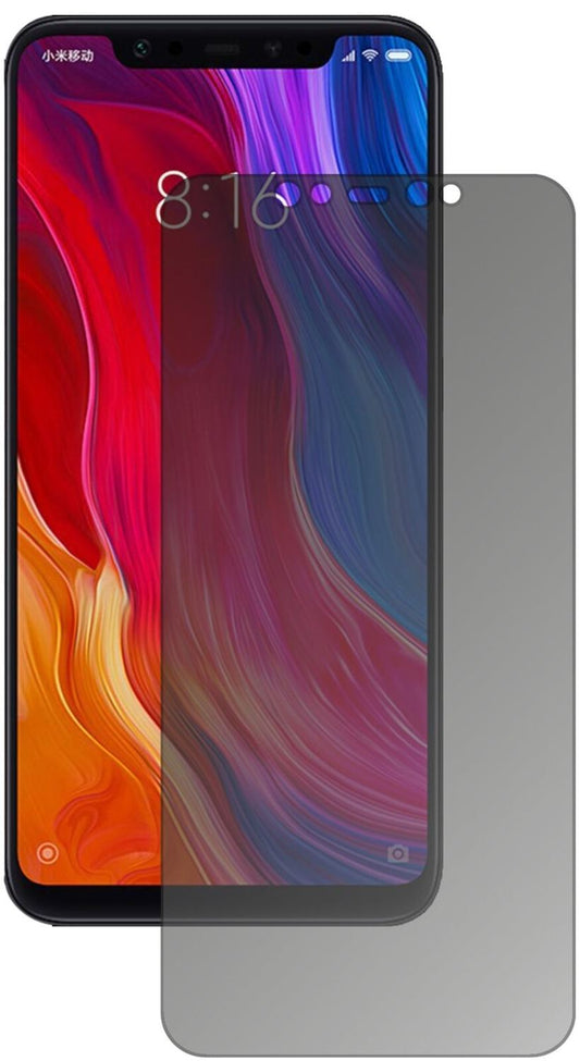 Blickschutzfolie von dipos passend für Xiaomi Mi 8, präziser Zuschnitt und blasenfrei montiert