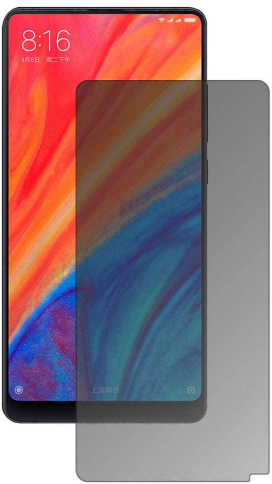 Blickschutzfolie von dipos passend für Xiaomi Mi Mix 2S, präziser Zuschnitt und blasenfrei montiert