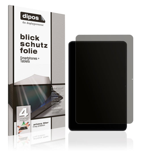 Blickschutzfolie von dipos passend für Xiaomi Pad 6, präziser Zuschnitt und blasenfrei montiert