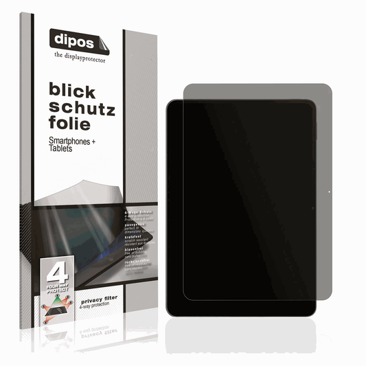 Blickschutzfolie von dipos passend für Xiaomi Pad 7, präziser Zuschnitt und blasenfrei montiert