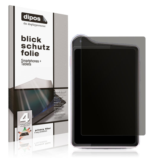 Blickschutzfolie von dipos passend für Xiaomi Qin K25, präziser Zuschnitt und blasenfrei montiert