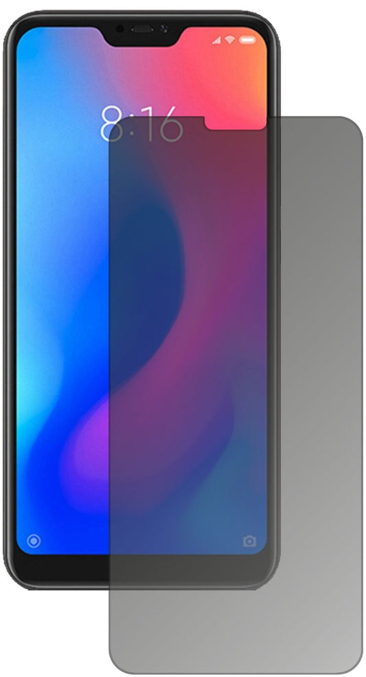 Blickschutzfolie von dipos passend für Xiaomi Redmi 6 Pro, präziser Zuschnitt und blasenfrei montiert
