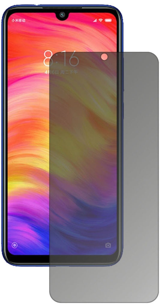 Blickschutzfolie von dipos passend für Xiaomi Redmi Note 7, präziser Zuschnitt und blasenfrei montiert