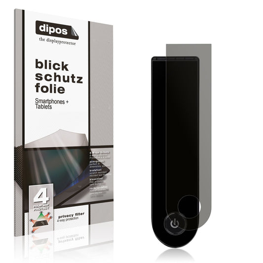 Blickschutzfolie von dipos passend für Xiaomi Scooter 5, präziser Zuschnitt und blasenfrei montiert