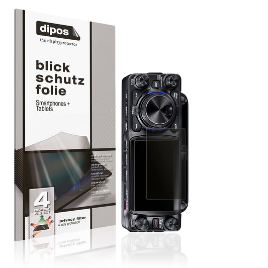 Blickschutzfolie von dipos passend für Yeasu FTX-1, präziser Zuschnitt und blasenfrei montiert