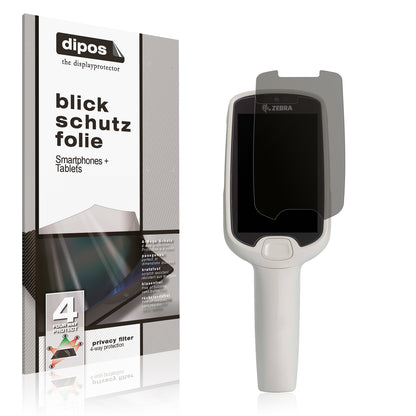 Blickschutzfolie von dipos passend für Zebra PS20, präziser Zuschnitt und blasenfrei montiert