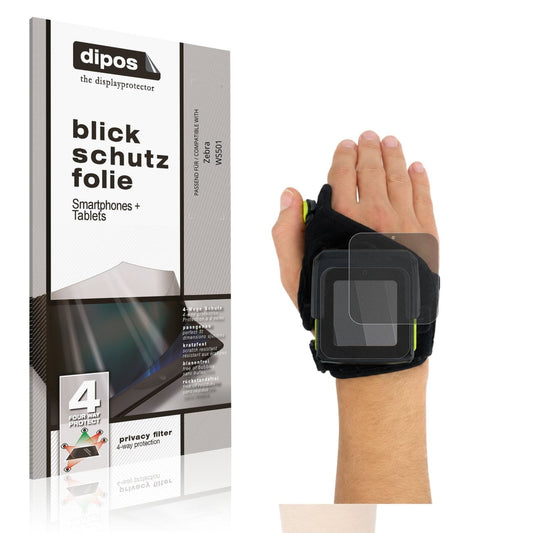 Blickschutzfolie von dipos passend für Zebra WS501, präziser Zuschnitt und blasenfrei montiert