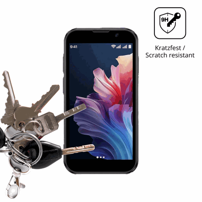 dipos Displayschutz für BLKE S 18 Pro Mini Smartphone, transparente Oberfläche, perfekte Passform auch für die Rundungen