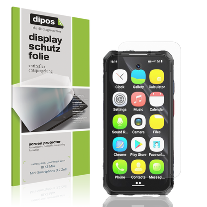 Matte Displayschutzfolie von dipos passend für BLKE Max Mini-Smartphone 3.7 Zoll, präziser Zuschnitt und blasenfrei montiert