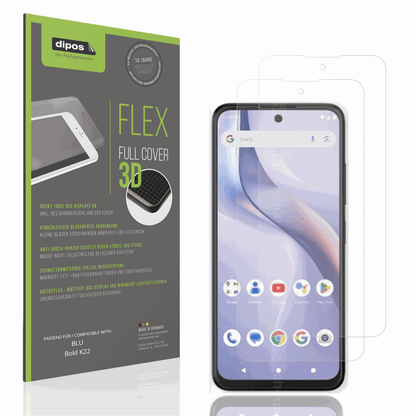 Matte Displayschutzfolie von dipos passend für BLU Bold K22, 100% Displayabdeckung und blasenfreie Montage