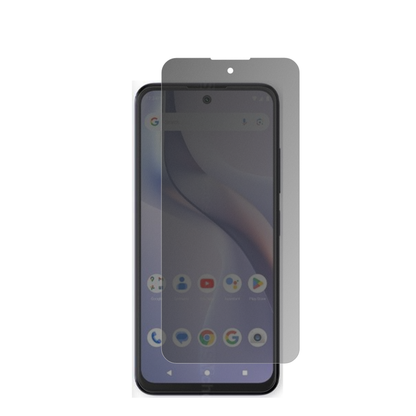 BLUBold K22 mit aufgebrachter dipos Flex Schutzfolie, die seitliche Einblicke blockiert