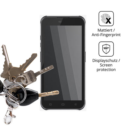dipos Displayschutz für Bluebird VF550, mattierte Oberfläche, Blickschutzfilter und perfekter Passform