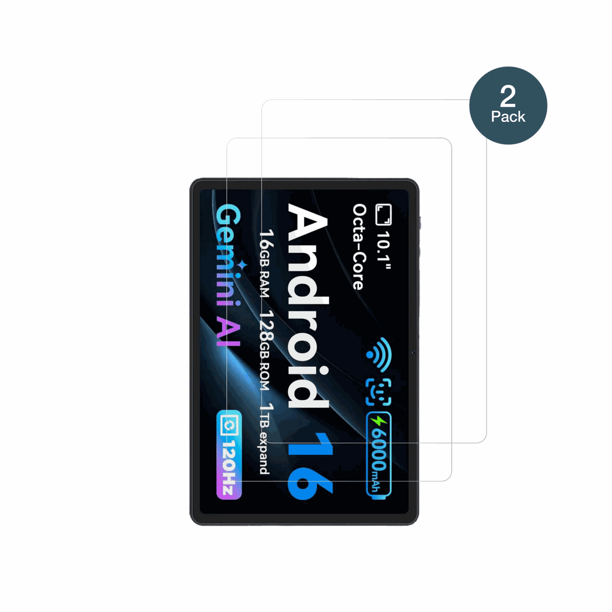 BNCFBpad 10 SE mit aufgebrachter dipos Flex Schutzfolie, glasklare Darstellung ohne Einschränkungen