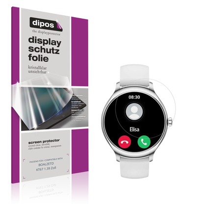 Klare Displayschutzfolie von dipos passend für BOALZETD KT67 1.39 Zoll, präziser Zuschnitt und blasenfrei montiert