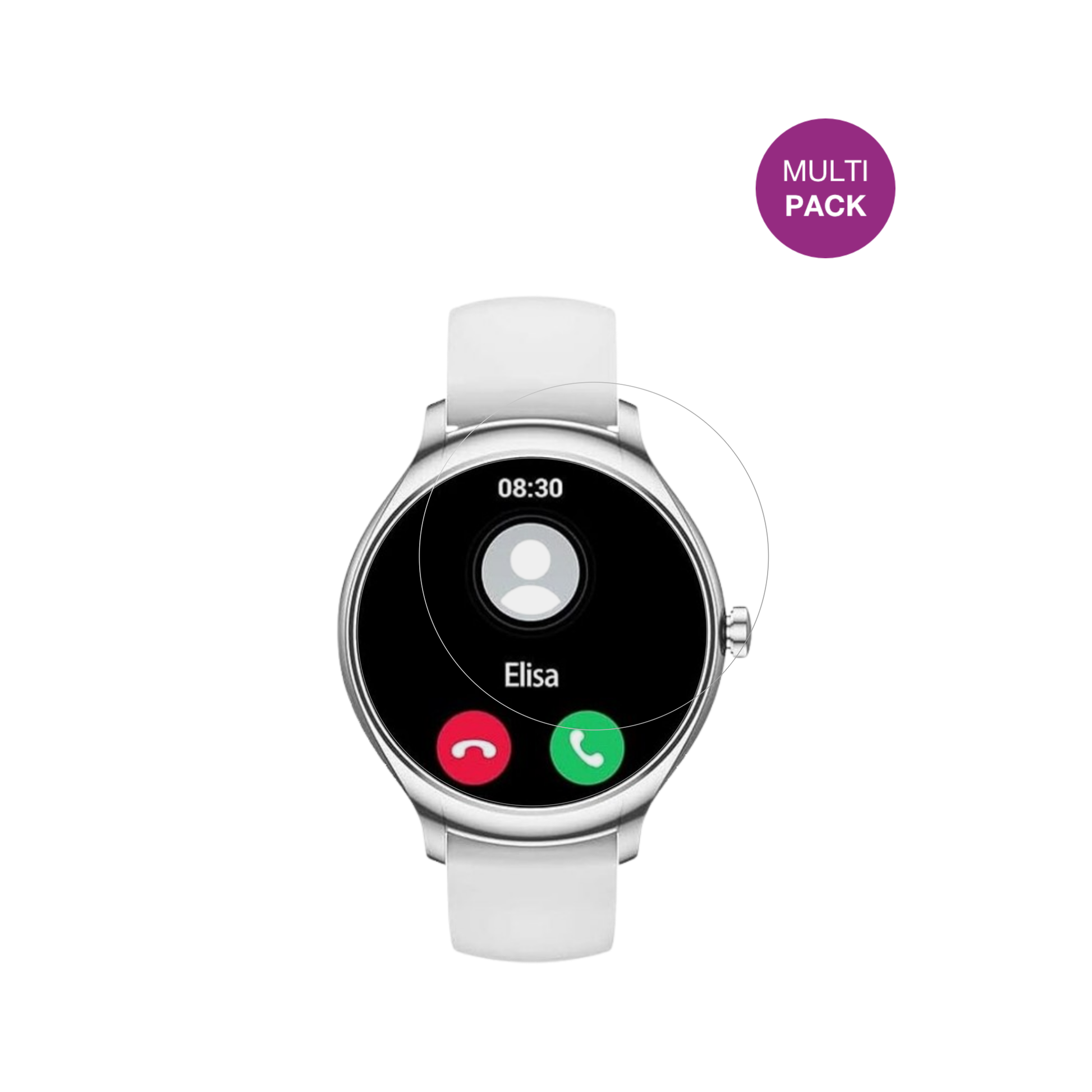 BOALZETDKT67 1.39 Zoll mit aufgebrachter dipos Displayschutzfolie, glasklare Darstellung ohne Einschränkungen