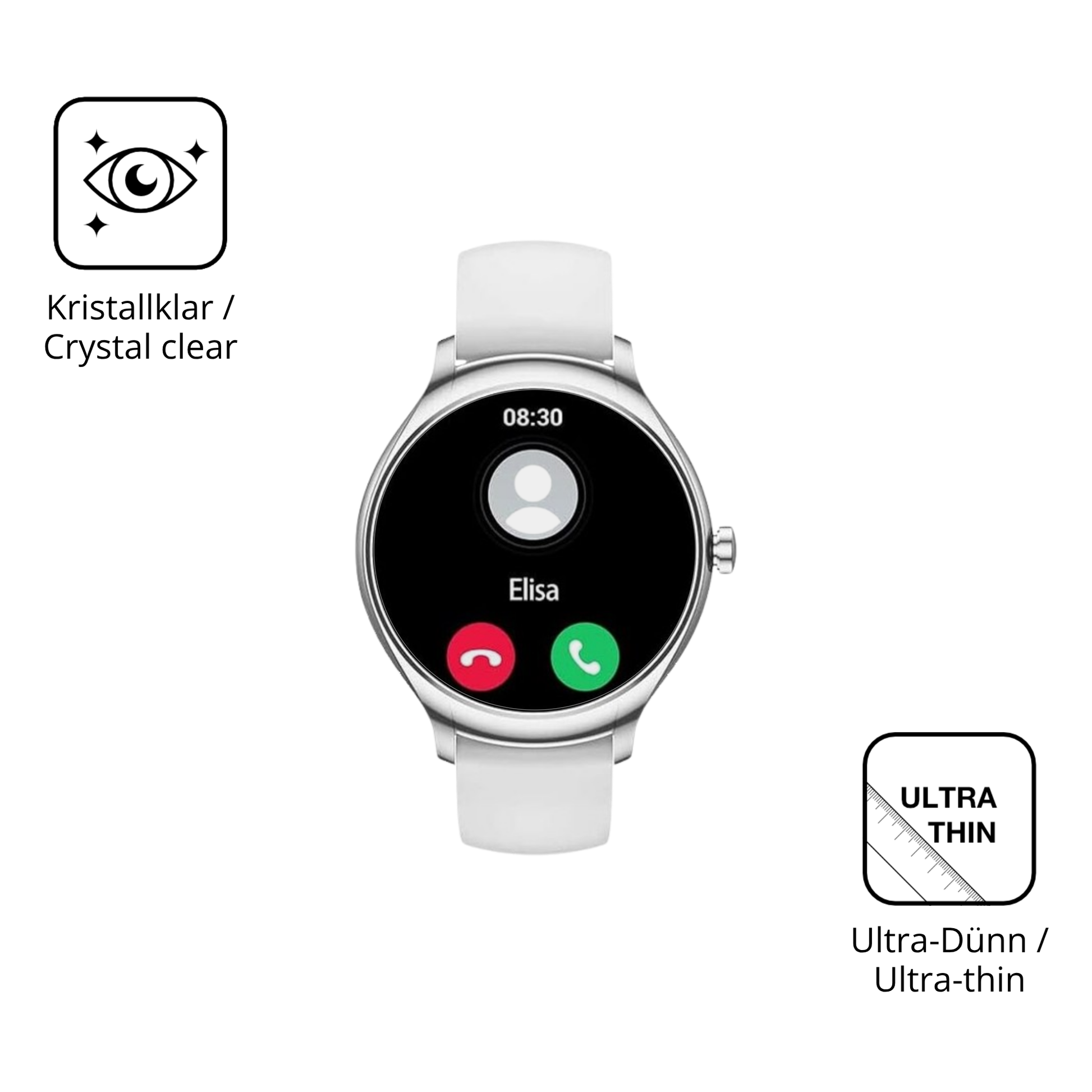 Dünne und klare Folie passend zugeschnitten für BOALZETD KT67 1.39 Zoll