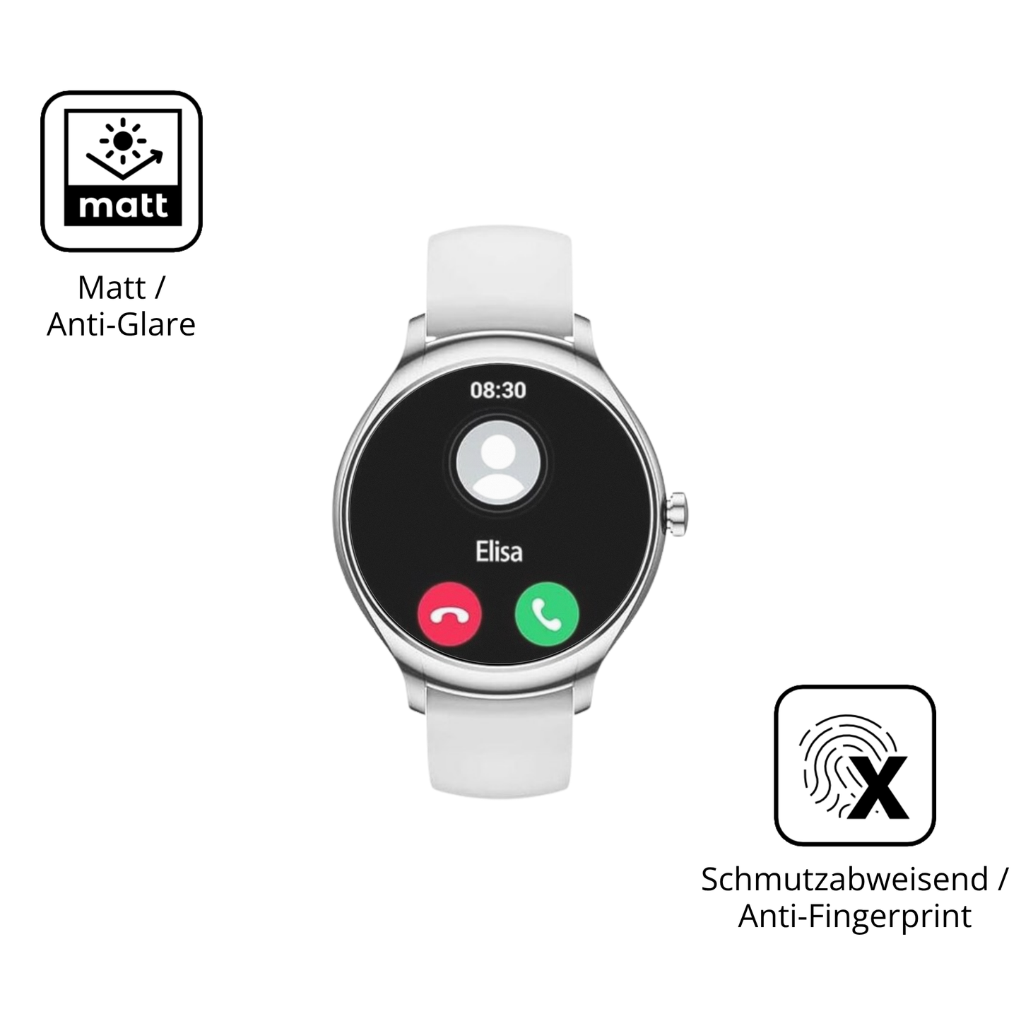 9H Hartbeschichtete, flexible Folie passend zugeschnitten für BOALZETD KT67 1.39 Zoll