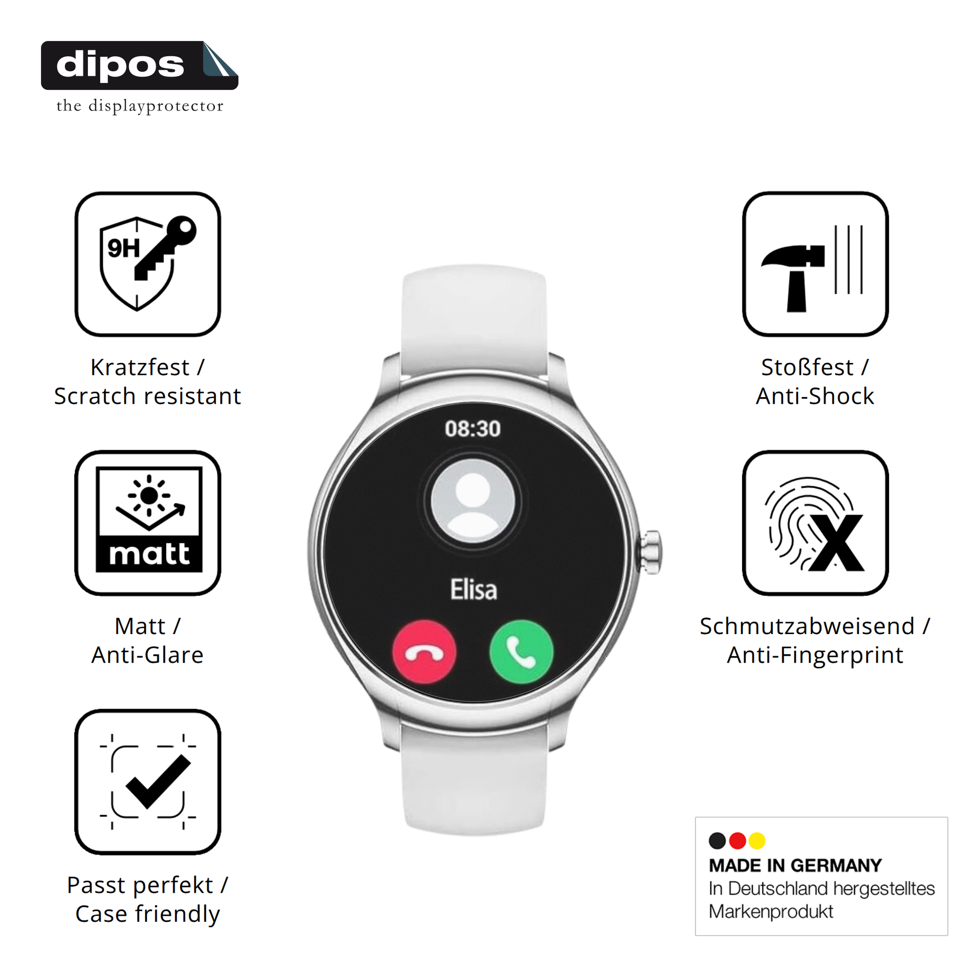 Displayschutz hergestellt in Deutschland, höchste Qualität made in Germany