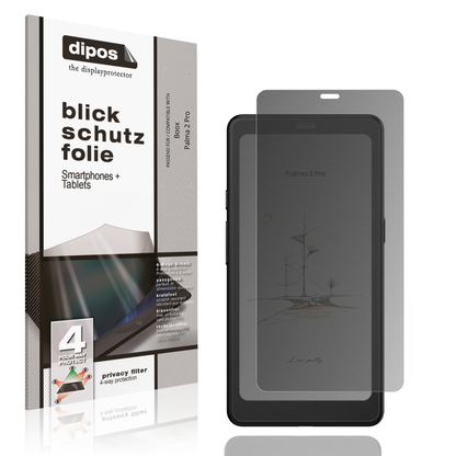Blickschutzfolie von dipos passend für booxpalma 2 pro, präziser Zuschnitt und blasenfrei montiert