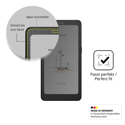 Schutz gegen Kratzer auf dem booxpalma 2 pro Glas durch Schlüssel oder Ähnliches