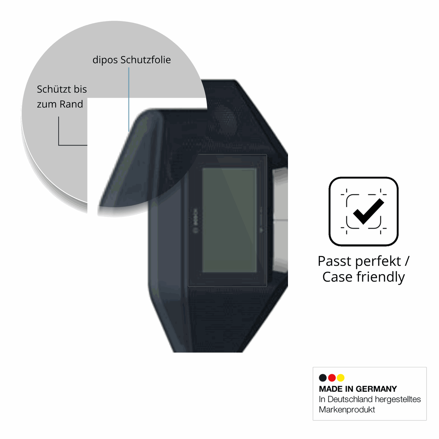 2x 9H Schutzfolie für Bosch Dicentis Wireless Discussion Panzerfolie