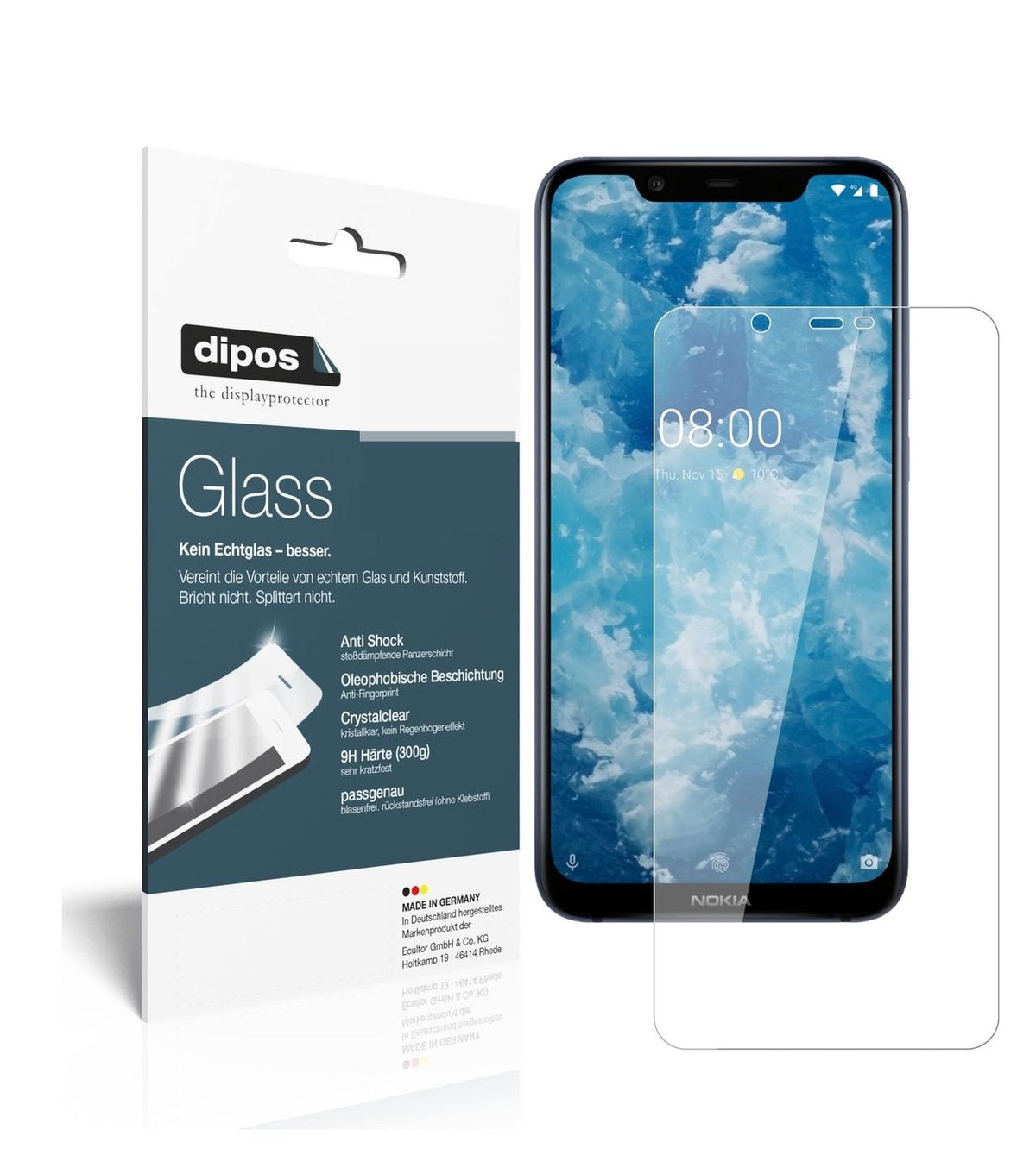 1x 9H Schutzfolie für Nokia 46030 Panzerfolie