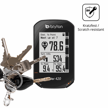 dipos Displayschutz für Bryton Rider 420, mattierte Oberfläche, robuste Festigkeit und perfekte Passform