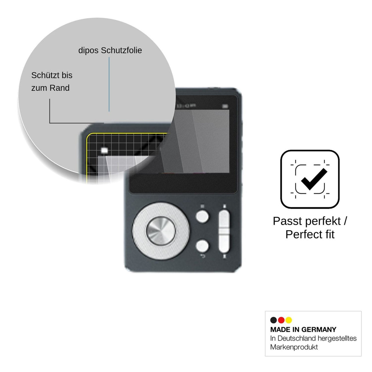 Blickschutzfolie für Aiandcc M28 matt Schutzfolie Privacy