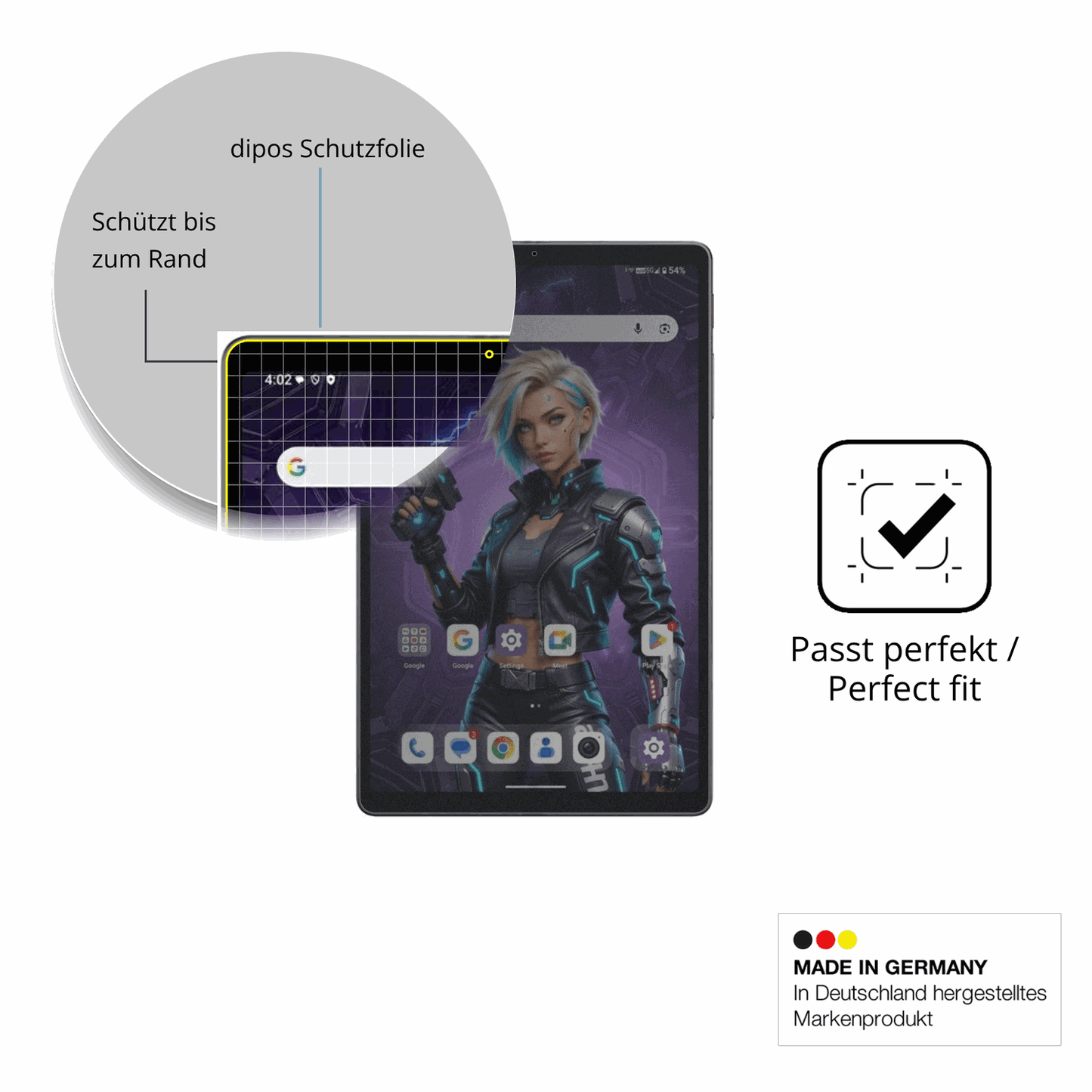 Schutz gegen Kratzer auf dem Alldocube iPlay 80 mini Ultra Glas durch Schlüssel oder Ähnliches