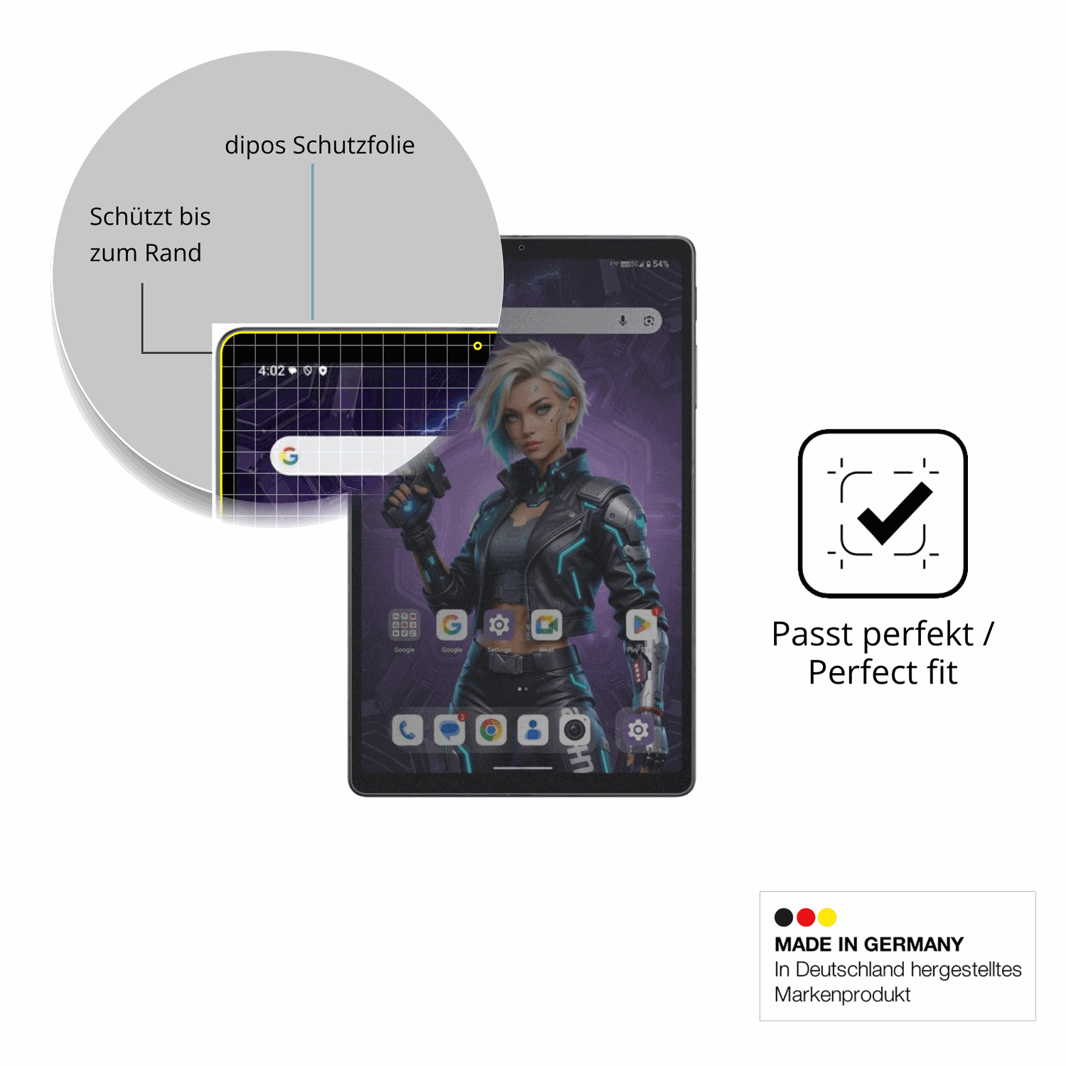 Schutz gegen Kratzer auf dem Alldocube iPlay 80 mini Ultra Glas durch Schlüssel oder Ähnliches