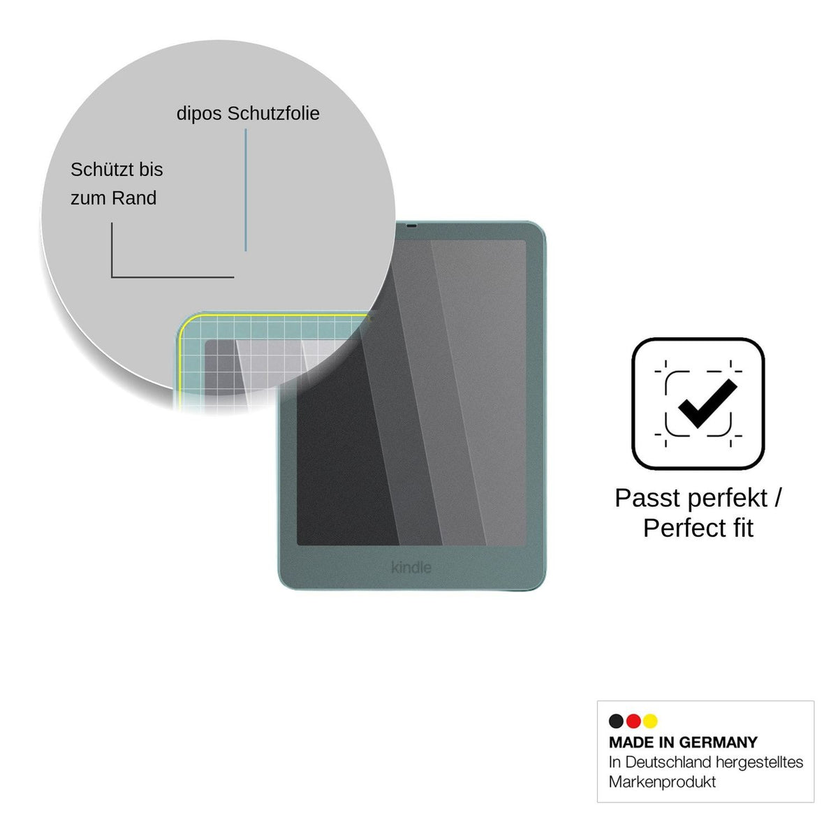 Blickschutzfolie für Amazon Kindle Paperwhite Signature Edition 2026 matt Schutzfolie Privacy