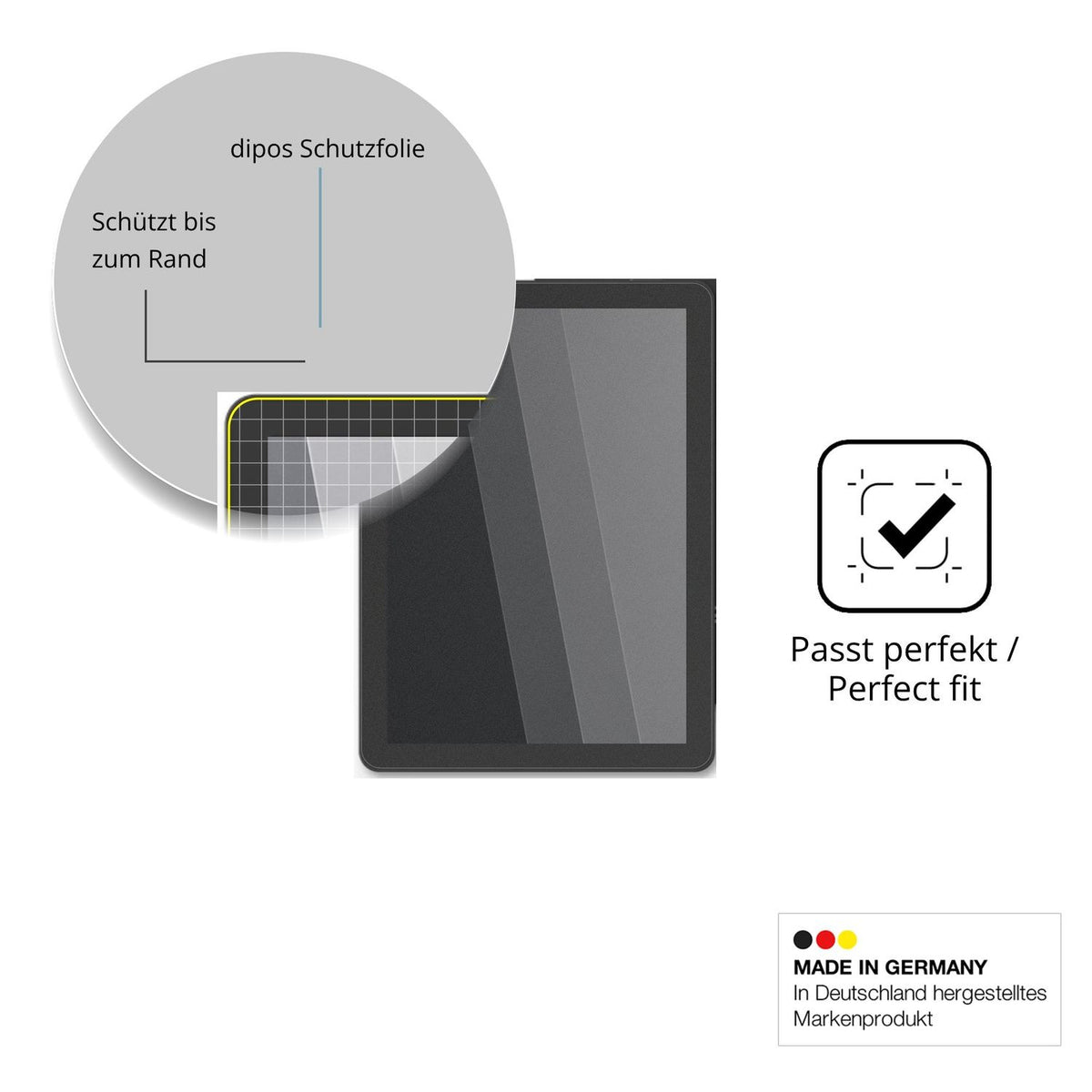 Schutz gegen Kratzer auf dem Bigme B6 Pro Glas durch Schlüssel oder Ähnliches