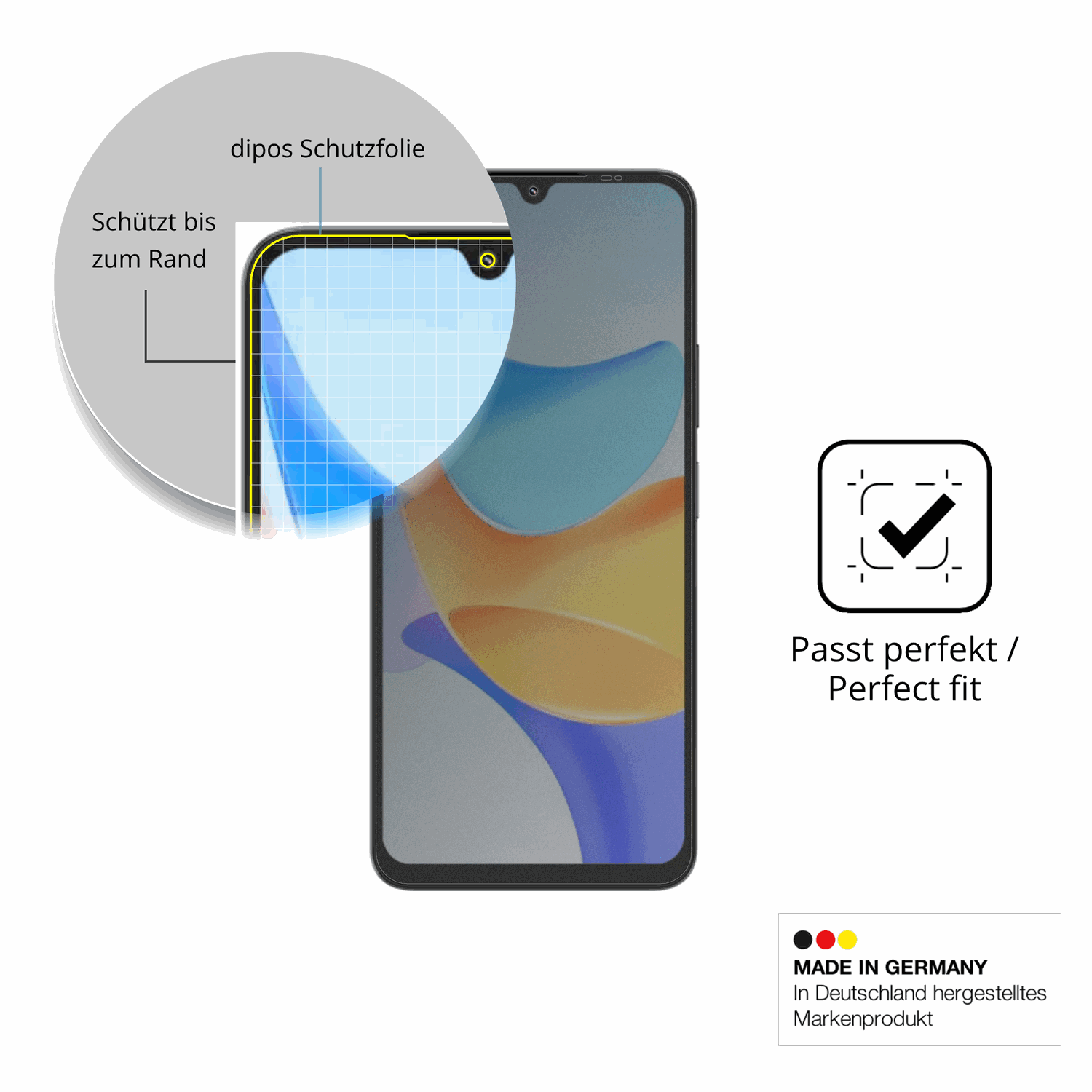 Schutz gegen Kratzer auf dem Blackview Shark 6 Kamera-Linse Glas durch Schlüssel oder Ähnliches