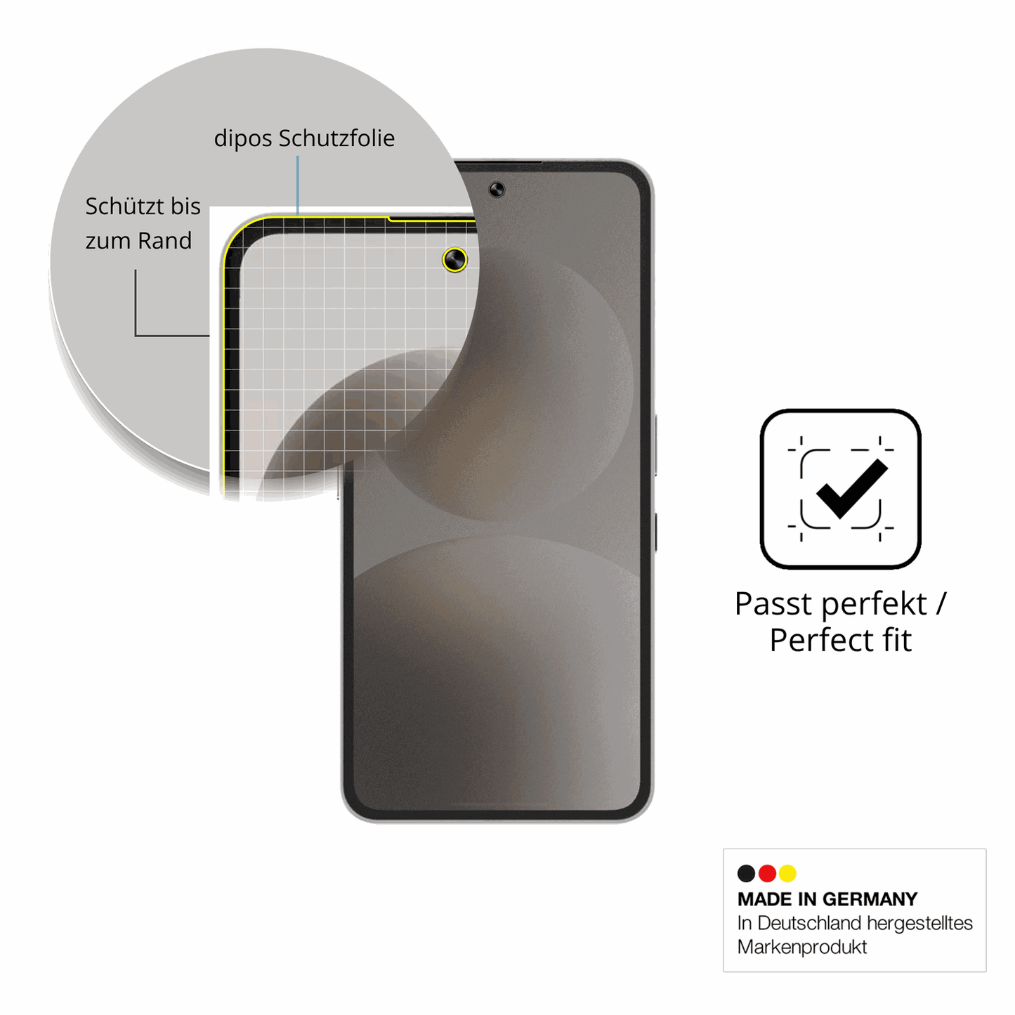 Schutz gegen Kratzer auf dem Brain Natural AI Phone BGX5 Glas durch Schlüssel oder Ähnliches