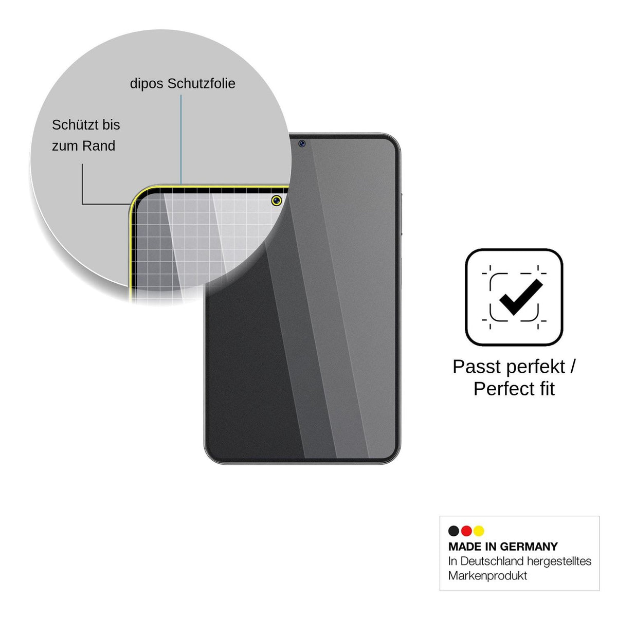 Blickschutzfolie für Coolpad Cool X Wide matt Schutzfolie Privacy