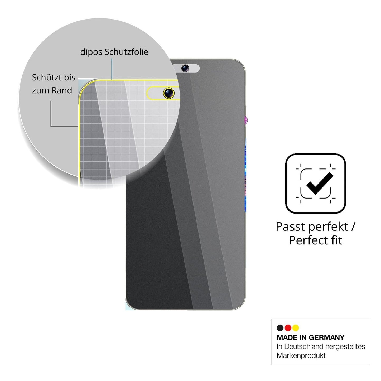 Schutz gegen Kratzer auf dem DEMANN A18 Pro Glas durch Schlüssel oder Ähnliches
