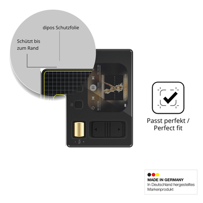 Schutz gegen Kratzer auf dem Diofox M6 MP3-Player Glas durch Schlüssel oder Ähnliches