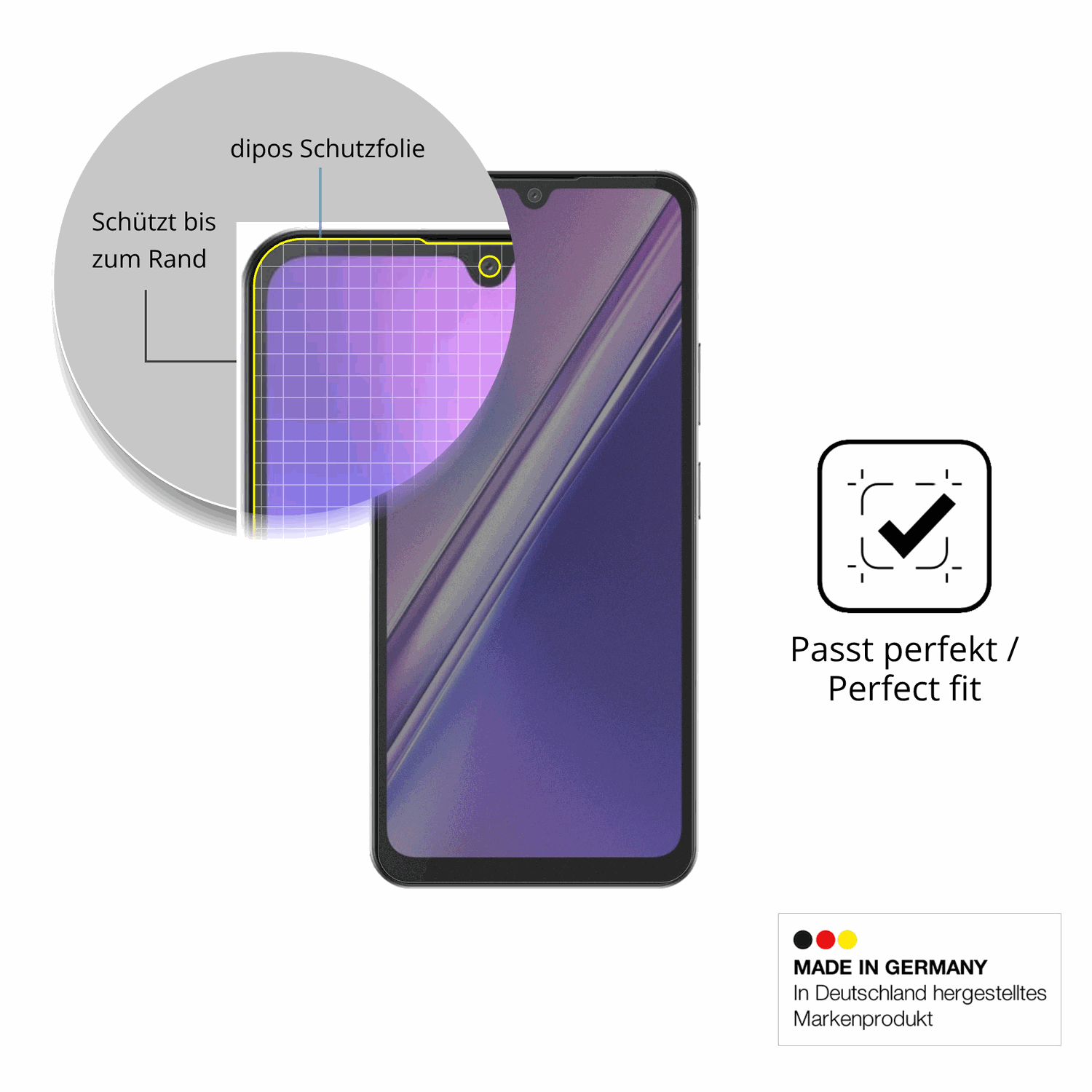 Schutz gegen Kratzer auf dem Doogee M30 Glas durch Schlüssel oder Ähnliches