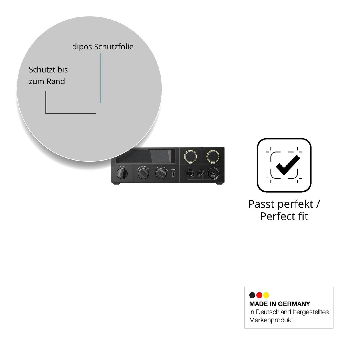 Schutz gegen Kratzer auf dem FiiO K17 Glas durch Schlüssel oder Ähnliches