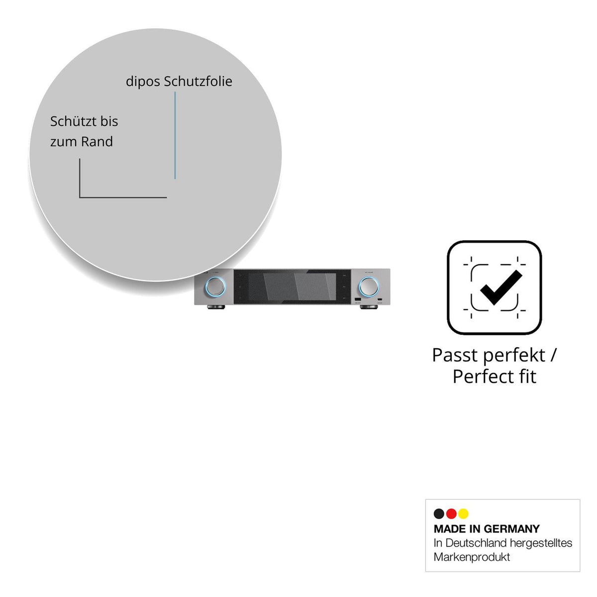 Schutz gegen Kratzer auf dem FiiO S15 Glas durch Schlüssel oder Ähnliches