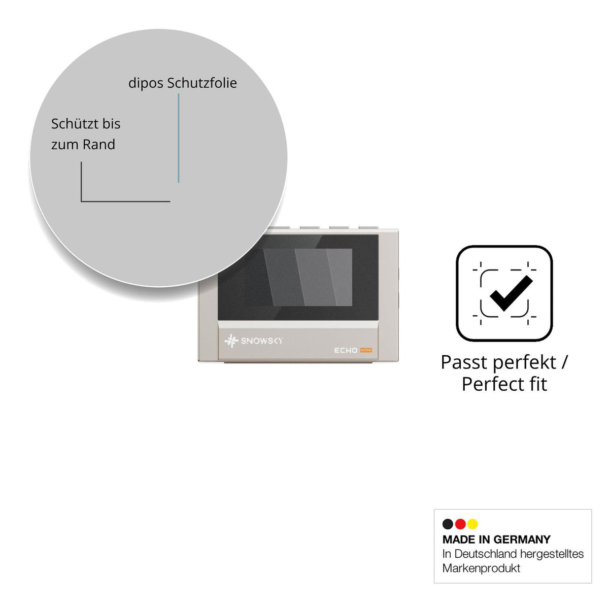 Schutz gegen Kratzer auf dem FiiO SnowSky Echo Glas durch Schlüssel oder Ähnliches