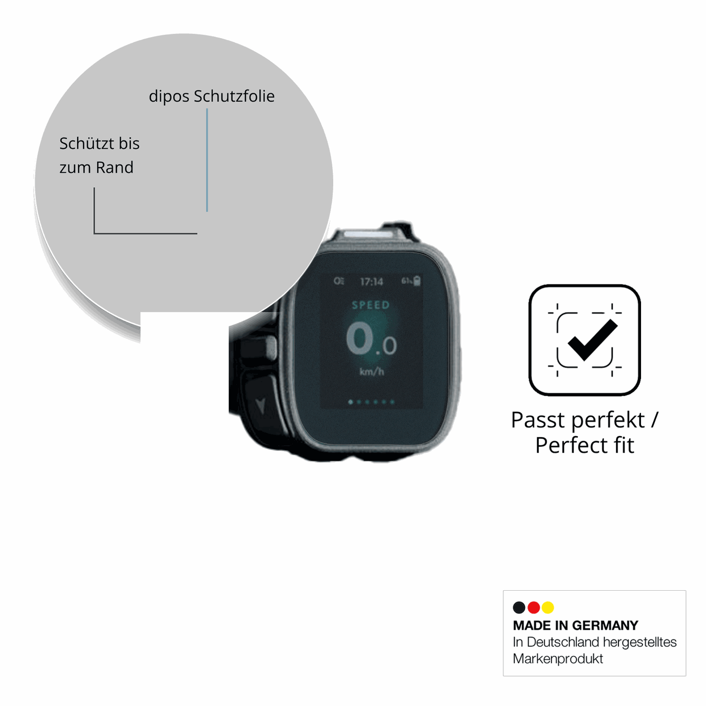 Schutz gegen Kratzer auf dem Giant Ridecontrol Dash 2 2026 Glas durch Schlüssel oder Ähnliches
